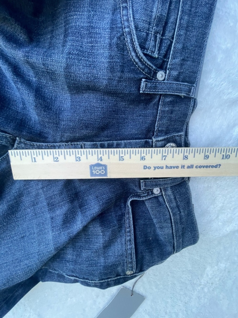 7 for All Mankind Gwenevere Super Skinny Jeans Low Rise Dark Wash Size 24 Denim - Picture 11 of 16